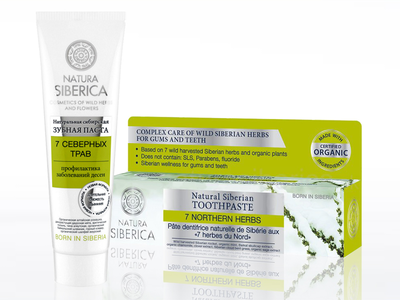 Přírodní sibiřská zubní pasta Sedm severských bylin