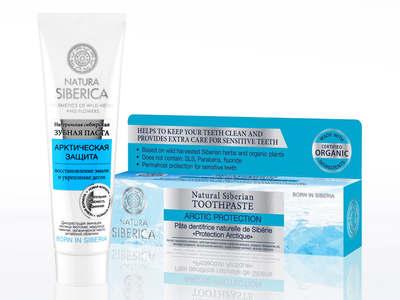 Přírodní sibiřská zubní pasta Arktická ochrana